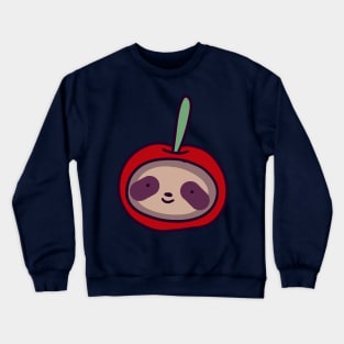 Cherry Sloth Face Crewneck Sweatshirt